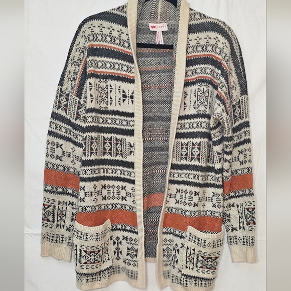 Poof! Sweaters - Open Front Sweater Large